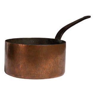 19th Century Belgium Terra Cotta Copper Serving Piece For Sale