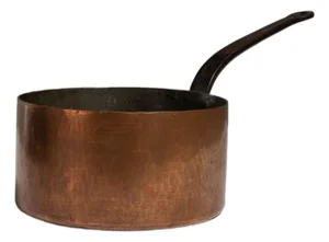 19th Century Belgium Terra Cotta Copper Serving Piece