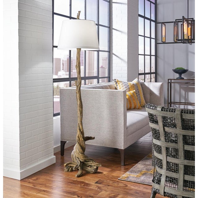 Contemporary Wildwood Olmsted Floor Lamp - Natural For Sale - Image 3 of 4