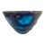 Monumental Murano Facetted Battuto Cobalt Blue Art Glass Bowl For Sale