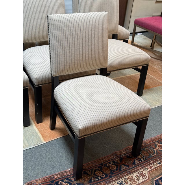 Ethan Allen Sebago Dining Side Chairs, Set of Eight For Sale In San Francisco - Image 6 of 12