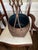 Paint Vintage Burmese Gilt Relief Lacquer Basket With Blue Interior For Sale - Image 7 of 8