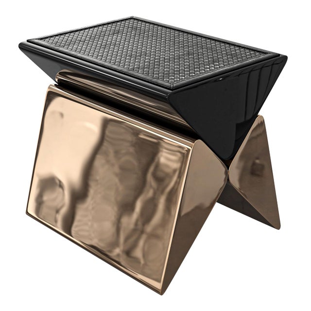 "L'amore Dell'anima" Chair with Bronze and Woven Leather Bizimyer Furniture. Unmatched. Unrivalled. Designed by Hasan...