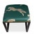 Transitional Scalamandre Maison by Port 68 Medallion Black with Leaping Cheetah Evergreen Single Bench For Sale - Image 3 of 10
