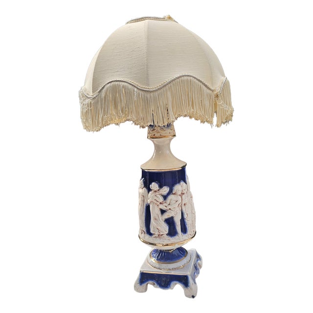 Porcelain Lamp from Capodimonte, 1960s-1970s For Sale