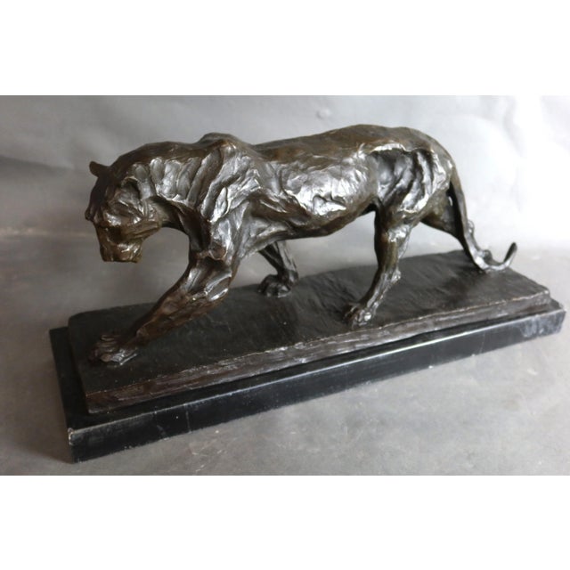 Panther after Bugatti Model, 1980s, Bronze For Sale - Image 4 of 9