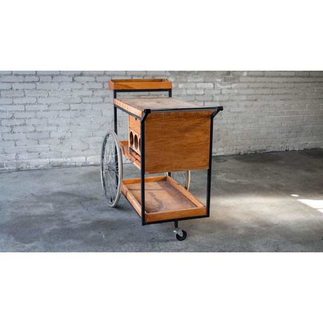 Vintage Mid-Century Arthur Umanoff for David Morgan Bar Cart For Sale - Image 9 of 18