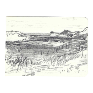 1967 Robert Angeloch Montauk Coastal Drawing