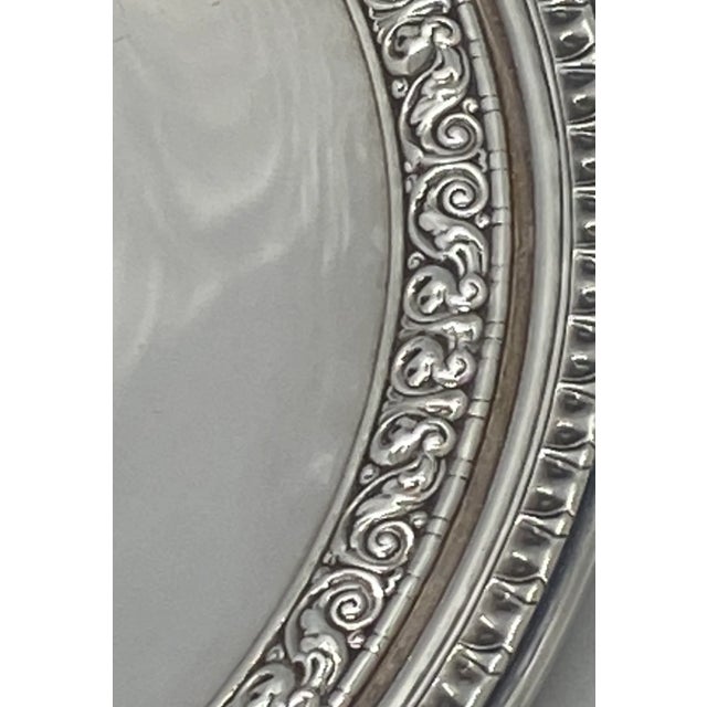 Reed & Barton Mid 20th Century Silverplate 10 1/2” Sandwich Plate in the “Bel Air” Pattern #1201. This Plate Tray was made...