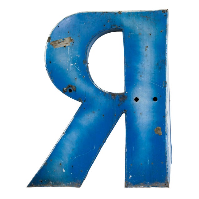 XL Vintage Neon Upper Case Letter R” For Sale In Los Angeles - Image 6 of 10
