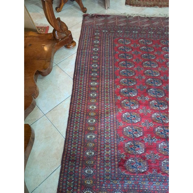 Bukara Rug in Wool and Silk For Sale - Image 6 of 7