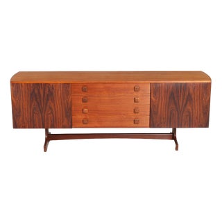 Mid-Century Rosewood and Teak Sideboard with Curved Ends from Vanson, 1960s For Sale