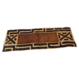 Kuba Kasai Velvet Raffia Textile For Sale