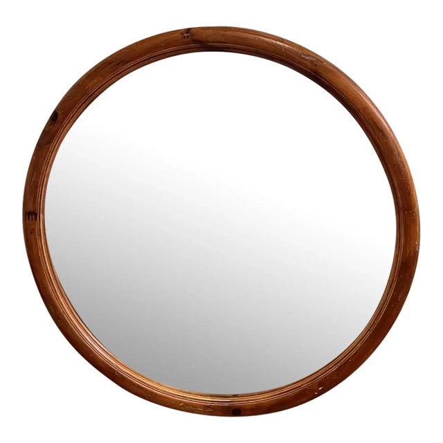 1990s Henredon Round Wall Mirror For Sale In Boston - Image 6 of 9