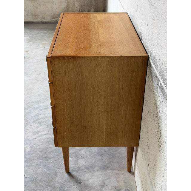 1960s Oak Dresser With 4 Drawers Danish Mid-Century Modern 1960s For Sale - Image 5 of 11