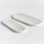 Sleek and simple, this set of oval marble trays are a great addition to any kitchen. An elegant way to serve guests a...