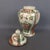 Vintage Hand-Painted Potiche Porcelain Vase with Wooden Base, 1950s For Sale - Image 6 of 16