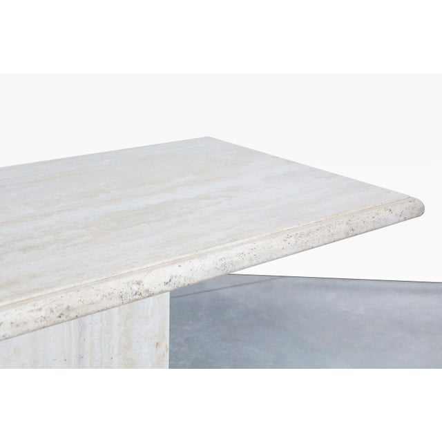 Stone Monumental Italian Travertine Dining Table by Stone International, 1970s For Sale - Image 7 of 12