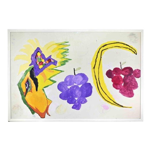 Italian Artist, Still Life, 1990s, Oil Painting on Cardboard, Framed For Sale
