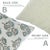 Fabdivine Artisan Block Print Throw Pillow Cover 16x16 Inch Viscose Linen-Bael Patra For Sale - Image 4 of 5