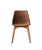 Mid-Century Modern Matthew Izzo Home Leather Mod and Teak Wood Dining Chair For Sale - Image 3 of 6