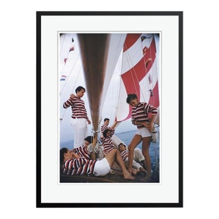Adriatic Sailors 1956 by Slim Aarons Framed C Print For Sale