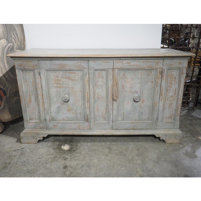 Antique Italian Painted 2-Door Credenza From Tuscany, 19th Century For Sale In Dallas - Image 6 of 16