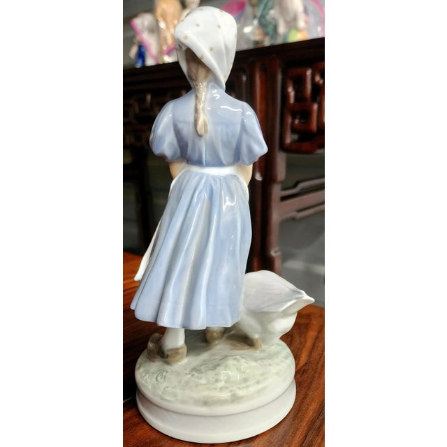 Contemporary Royal Copenhagen Danish Hand-Painted Fine Porcelain Figurine For Sale - Image 3 of 13