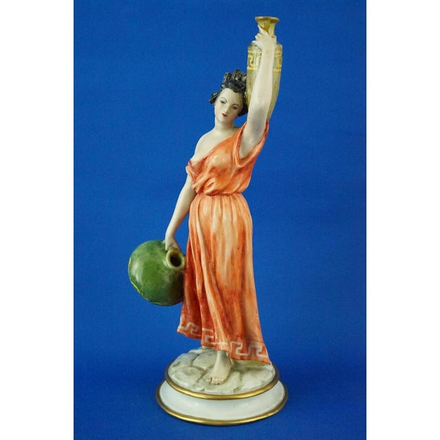 Item description: polychrome vitrified hard-paste porcelain sculpture, created by guido cacciapuoti in the early decades...