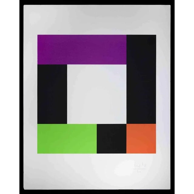 Abstract Composition is an original Screen Print realized by Max Bill in 1970s. Good conditions. The artwork is depicted...