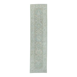 Turkish Oushak Rug 2'6" x 10'1" #19416 For Sale