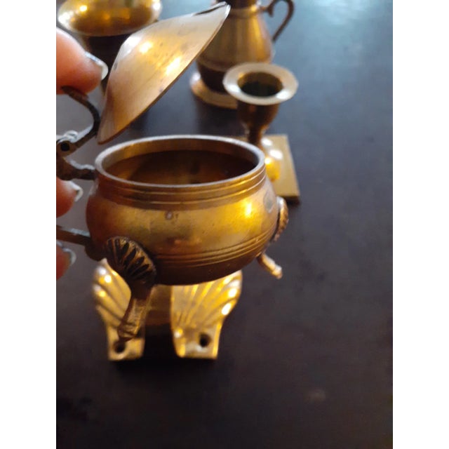 Vintage Lot of Brass Collectibles- 4 Pieces For Sale - Image 4 of 8