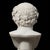 Hand-Carved Natural Marble Bust Sculpture – Portrait of Antinous For Sale - Image 4 of 5