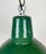 Mid-Century Modern Industrial Green Enamel Factory Lamp from Polam, 1960s For Sale - Image 3 of 14