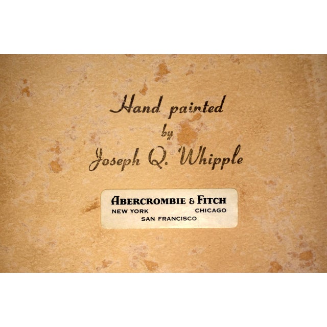 Abercrombie & Fitch X Hand Painted Quail Composition Relief Sculpture & Landscape by Joseph Q. Whipple (Signed) For Sale - Image 4 of 5