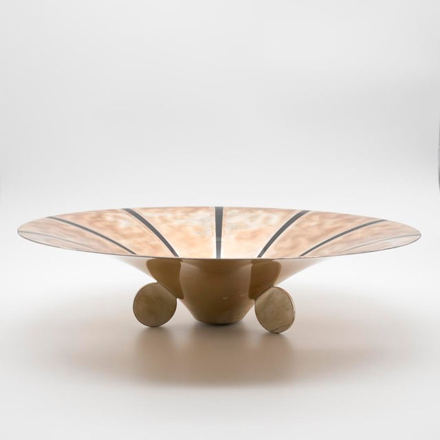 Black Starburst Silver-Plated Centre Bowl from WMF Ikora, 1930s For Sale - Image 10 of 10