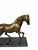 Vintage Mid Century Brass Prancing Horse on Marble Base For Sale - Image 6 of 6