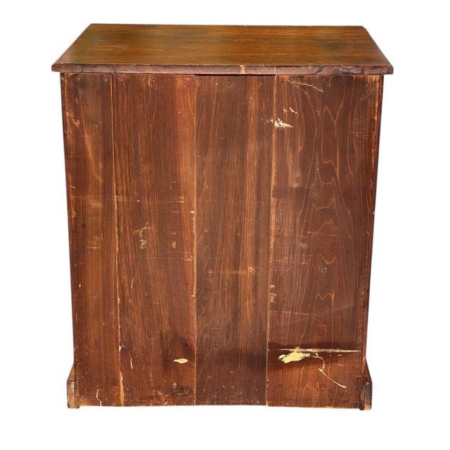 Antique Victorian Walnut Chest of Drawers / File Cabinet With Carved Pulls For Sale - Image 10 of 10