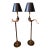 Vintage Chapman Ram’s Horn Floor Lamps - a Pair For Sale