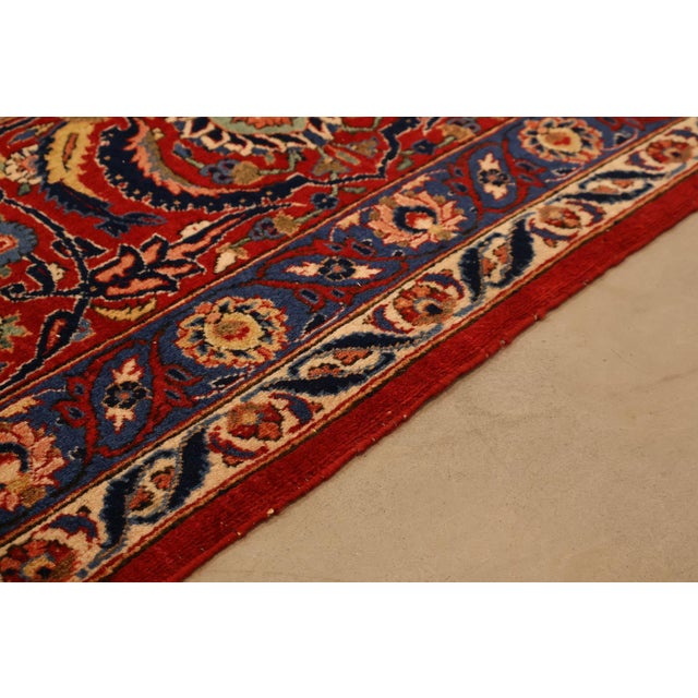 Large Hand Tied Traditional Persian Style Area Rug For Sale - Image 14 of 18