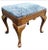 Wood Statton Furniture Oxford Cherry Upholstered Stool, C 1970s For Sale - Image 7 of 7
