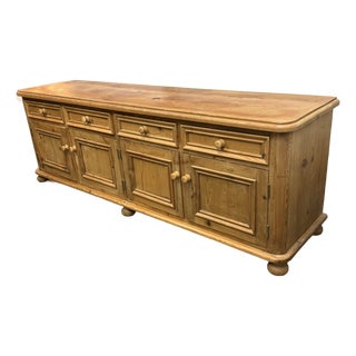 Antique European Pine Four-Door Sideboard, Circa 1830 For Sale
