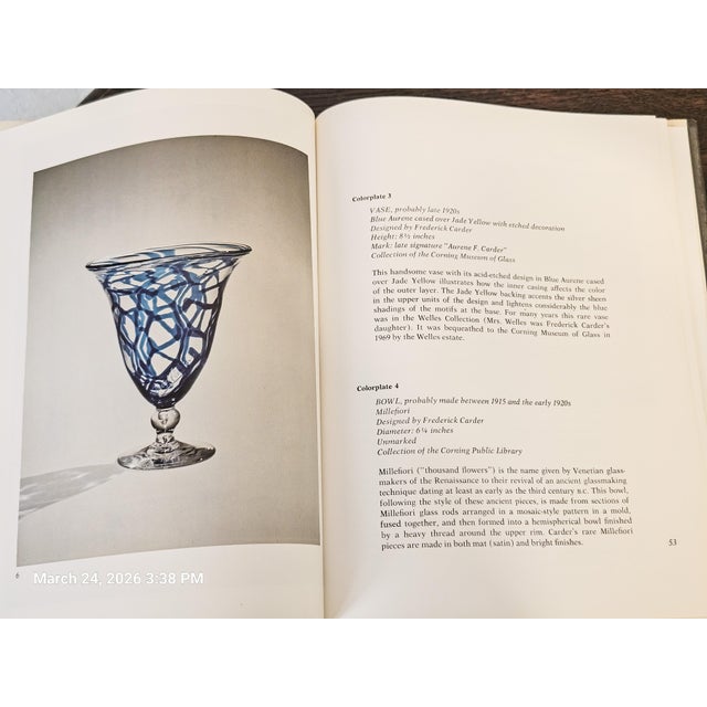 The fabulous reference book is a first edition titled "Steuben Seventy Years of American Glassmaking" published by Praeger...