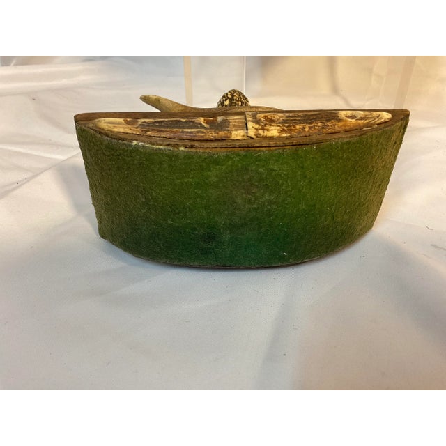 Vintage Handmade Deer Antler Ink Blotter For Sale - Image 4 of 6