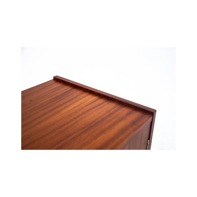 Vintage Chest of Drawers in Walnut, Poland, 1960s For Sale - Image 10 of 11