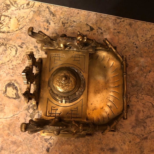 Late 19th Century French Gilt Bronze Inkwell For Sale - Image 6 of 11