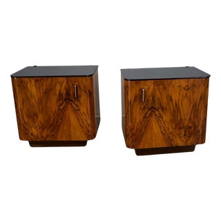 Vintage Art Deco Bedside Tables, 1933, Set of 2 For Sale