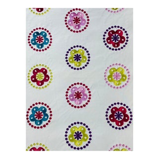 Alhambra’s "Pin Pin" Embroidery Fabric– 3.25 Yards For Sale