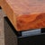 Square Coffee Table in Elm Burl, 1980s For Sale - Image 6 of 8