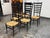 Italian Gio Ponti Style Italian Ladder Back Dining Chairs, Vintage Set of Six For Sale - Image 3 of 12